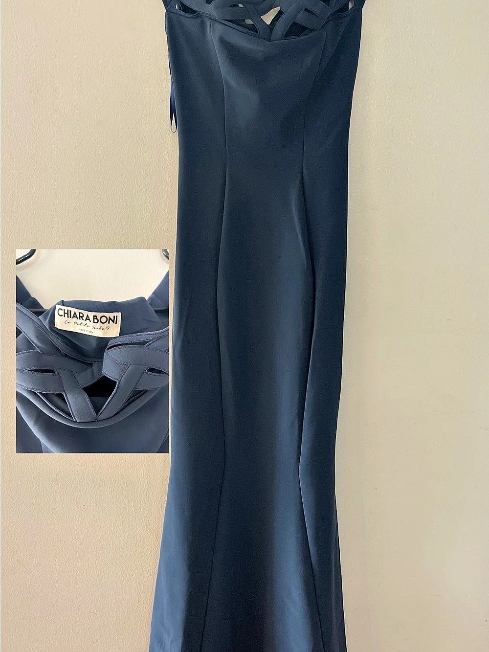 Chiara Boni La Petite Robe Women's Blue Maxi Dress Like New